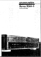Revox B-260-Service-Manual